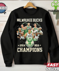 Milwaukee Bucks 2024 Emirates NBA Cup Champions team members shirt