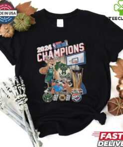 Milwaukee Bucks 2024 NBA Cup Champions Fan Celebration Mascot Shirt