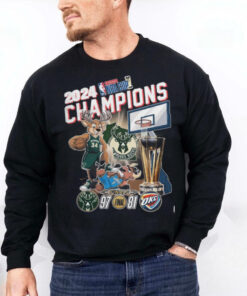 Milwaukee Bucks 2024 NBA Cup Champions Fan Celebration T Shirt