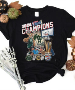Milwaukee Bucks 2024 NBA Cup Champions Fan Celebration T Shirt