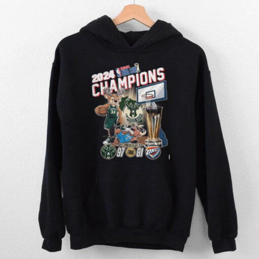 Milwaukee Bucks 2024 NBA Cup Champions Fan Celebration T Shirt