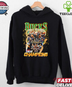 Milwaukee Bucks 2024 NBA Cup Champions All-Team Trophy Shirt, celebrating the Bucks' championship victory with a team trophy design.