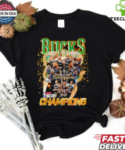 Milwaukee Bucks 2024 NBA Cup Champions all team trophy shirt