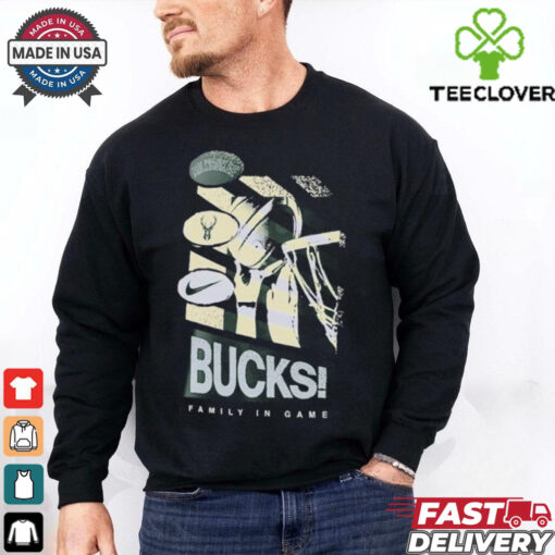 Milwaukee Bucks Family In Game Nike T Shirts