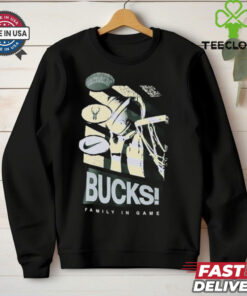 Milwaukee Bucks Family In Game Nike T Shirts