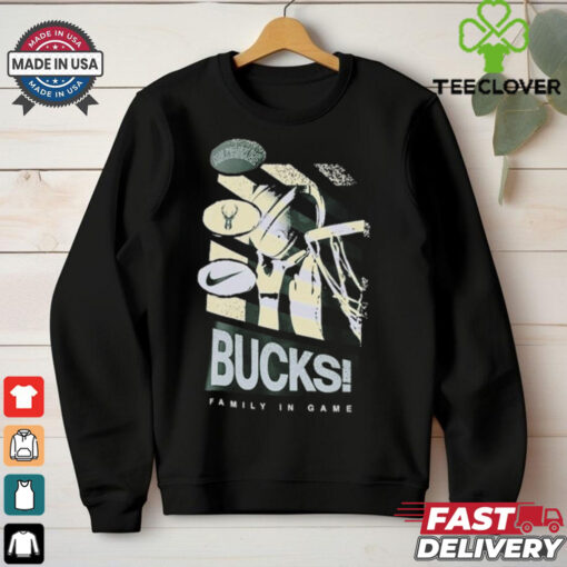 Milwaukee Bucks Family In Game Nike T Shirts