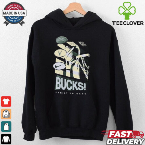 Milwaukee Bucks Family In Game Nike T Shirts