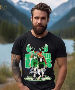 Milwaukee Bucks Giannis Antetokounmpo and Damian Lillard signatures shirt