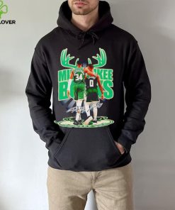 Milwaukee Bucks Giannis Antetokounmpo and Damian Lillard signatures shirt