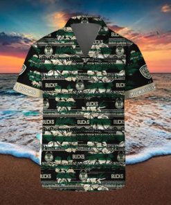 Milwaukee Bucks Hawaii Set Pattern Vintage 3D Hawaiian Shirt And Shorts