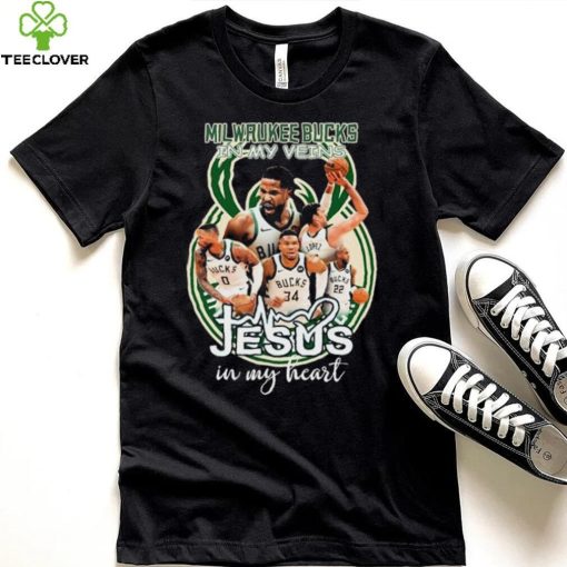 Milwaukee Bucks In My Veins Jesus In My Heart Shirt