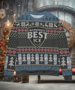 Milwaukee Is Best Ice Beer Snowflake Ugly Sweater Party