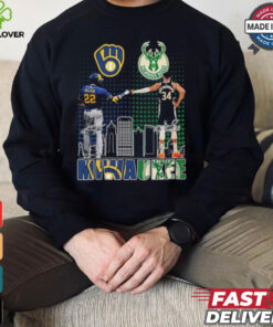 Milwaukee Sports Teams 2024 Yelich And Antetokounmpo Shirt