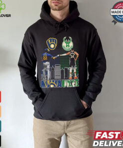 Milwaukee Sports Teams 2024 Yelich And Antetokounmpo Shirt