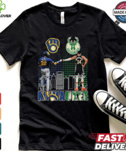Milwaukee Sports Teams 2024 Yelich And Antetokounmpo Shirt