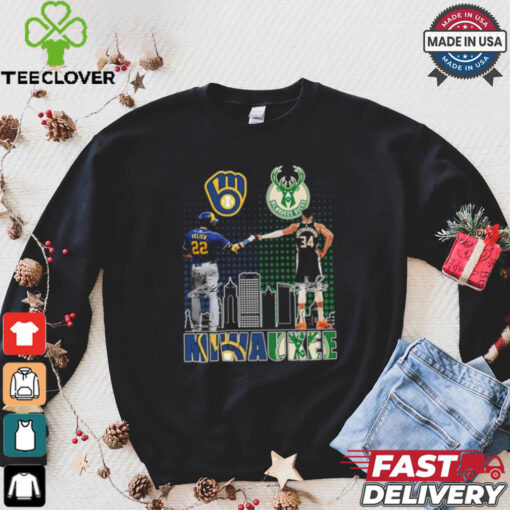 Milwaukee Sports Teams 2024 Yelich And Antetokounmpo Shirt