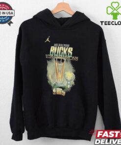 Milwaukee bucks jordan brand 2024 nba cup champions locker room authentic shirt