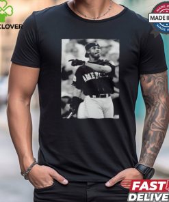 Mina Kimes Wearing Ken Griffey Jr Baseball Poster Shirt