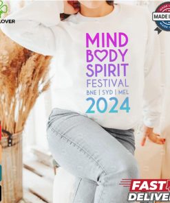 Mind Body Spirit Festival Two Sided Standard Event T shirt 1 Mind Body Spirit Festival Two Sided Standard Event T shirt