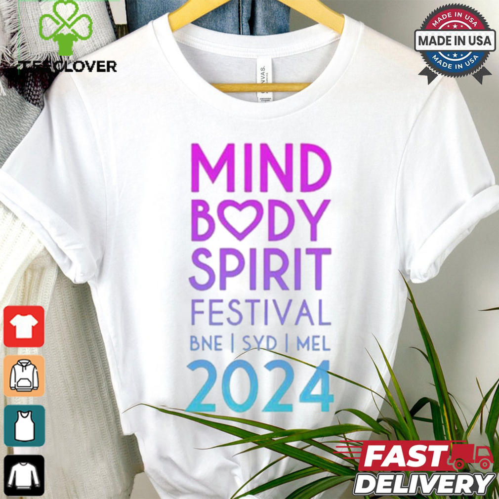 Mind Body Spirit Festival Two Sided Standard Event T shirt Mind Body Spirit Festival Two Sided Standard Event T shirt