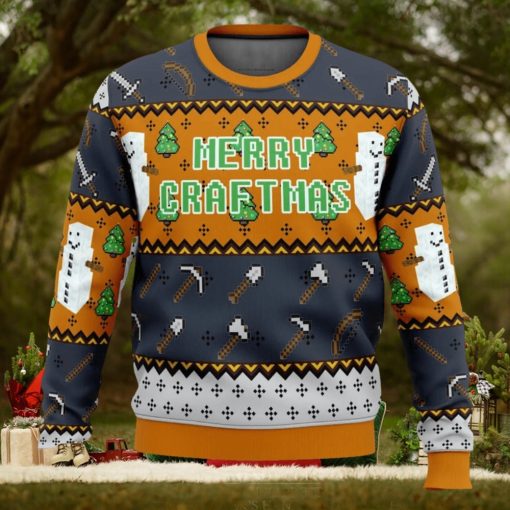 Minecraft Minecraftmas Ugly Christmas Sweater 3D All Over Printed Christmas Sweaterr