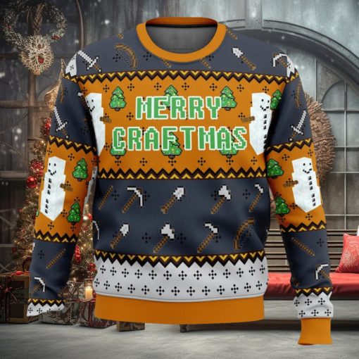 Minecraft Minecraftmas Ugly Christmas Sweater 3D All Over Printed Christmas Sweaterr