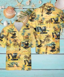 Mini Excavator Hawaiian Shirt