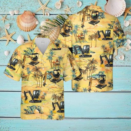 Mini Excavator Hawaiian Shirt