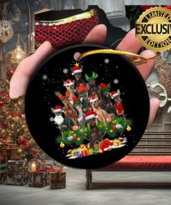 Miniature Pinscher Christmas Tree Lights 2023 Holiday Gifts For Dog Lovers Christmas Ornament