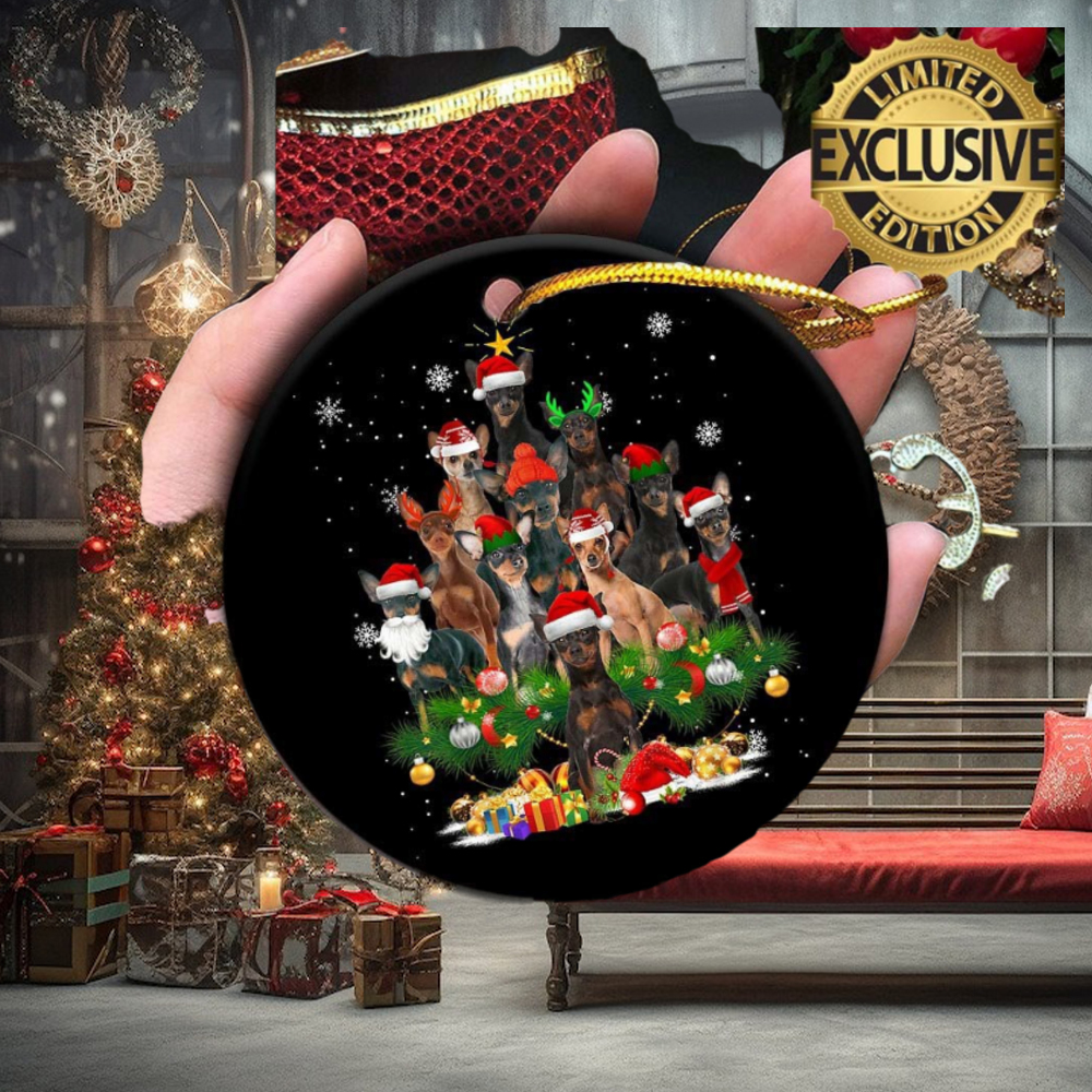 Miniature Pinscher Christmas Tree Lights 2023 Holiday Gifts For Dog Lovers Christmas Ornament Miniature Pinscher Christmas Tree Lights 2023 Holiday Gifts For Dog Lovers Christmas Ornament