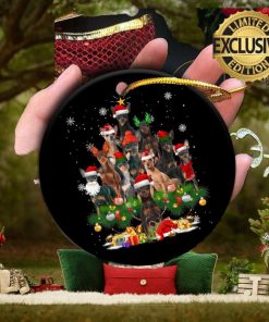 Miniature Pinscher Christmas Tree Lights 2023 Holiday Gifts For Dog Lovers Christmas Ornament