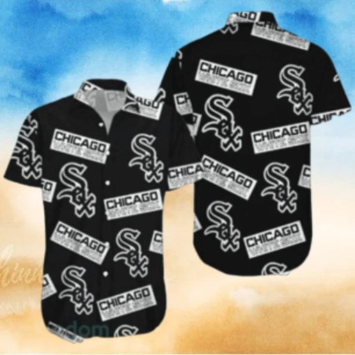 Minimalist Chicago White Sox Logo Hawaiian Shirt