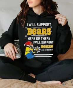 Minion Northern Colorado Bears I Will Support Bears Here Or There I Will Support Bears All Christmas T Shirt