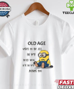 Minion old age used to be all in my head my head now shirt