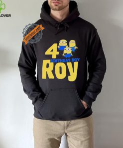 Minions birthday boy roy 4 shirt 1 Minions birthday boy roy 4 shirt