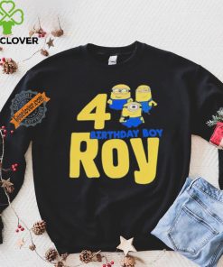 Minions birthday boy roy 4 shirt 2 Minions birthday boy roy 4 shirt