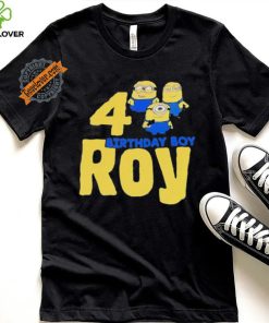 Minions birthday boy roy 4 shirt 3 Minions birthday boy roy 4 shirt