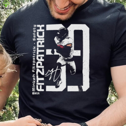Minkah Fitzpatrick Pittsburgh Steelers Bold Number Signature Shirt