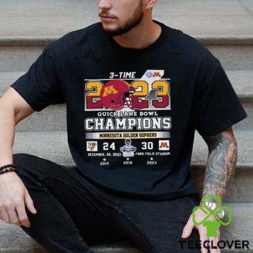 Minnesota Golden Gophers 2023 Quick Lane Bowl Champions 30 24 T Shirt