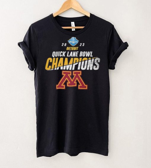 Minnesota Golden Gophers 2023 Quick Lane Bowl Champions Logo hoodie, sweater, longsleeve, shirt v-neck, t-shirt