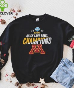 Minnesota Golden Gophers 2023 Quick Lane Bowl Champions Logo hoodie, sweater, longsleeve, shirt v-neck, t-shirt