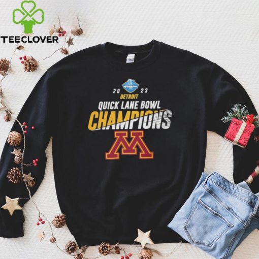 Minnesota Golden Gophers 2023 Quick Lane Bowl Champions Logo hoodie, sweater, longsleeve, shirt v-neck, t-shirt