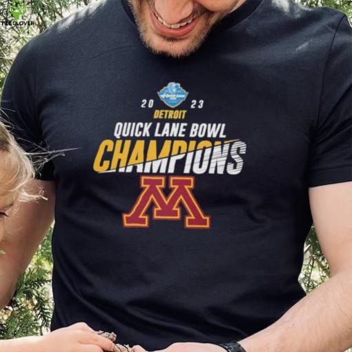 Minnesota Golden Gophers 2023 Quick Lane Bowl Champions Logo hoodie, sweater, longsleeve, shirt v-neck, t-shirt