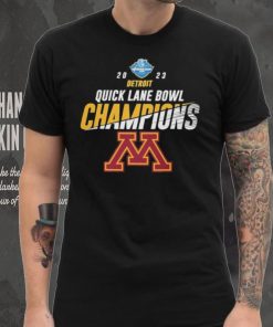 Minnesota Golden Gophers 2023 Quick Lane Bowl Champions Logo hoodie, sweater, longsleeve, shirt v-neck, t-shirt