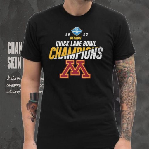 Minnesota Golden Gophers 2023 Quick Lane Bowl Champions Logo hoodie, sweater, longsleeve, shirt v-neck, t-shirt