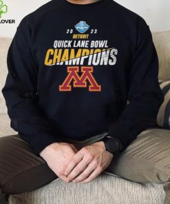 Minnesota Golden Gophers 2023 Quick Lane Bowl Champions Logo hoodie, sweater, longsleeve, shirt v-neck, t-shirt