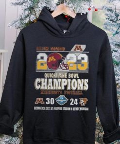 Minnesota Golden Gophers 2023 Quick Lane Bowl Champions Minnesota Football 30 24 Bowling Green Falcons December 26, 2023 At Ford Field Stadium In Detroit, Michigan shirt