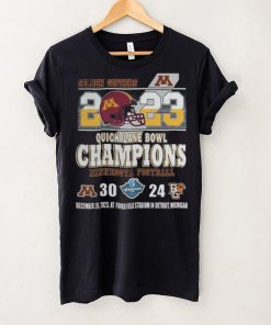 Minnesota Golden Gophers 2023 Quick Lane Bowl Champions Minnesota Football 30 24 Bowling Green Falcons December 26, 2023 At Ford Field Stadium In Detroit, Michigan hoodie, sweater, longsleeve, shirt v-neck, t-shirt