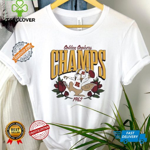 Minnesota Golden Gophers Champs roses 1962 vintage shirt