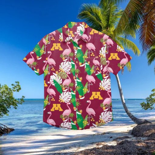 Minnesota Golden Gophers Floral Hawaiian Shirt